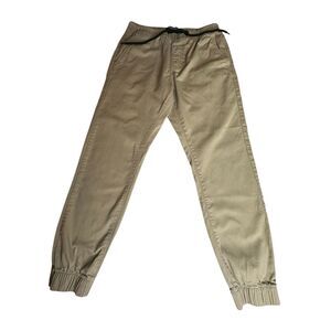 Denizen from Levi's Women’s Tan Khaki Elastic Waist Drawstring Jogger Pants Smal